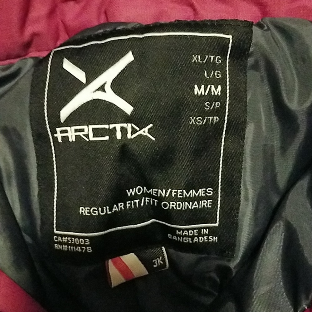 Arctix Raspberry snow pants. womens medium - Picture 4 of 4